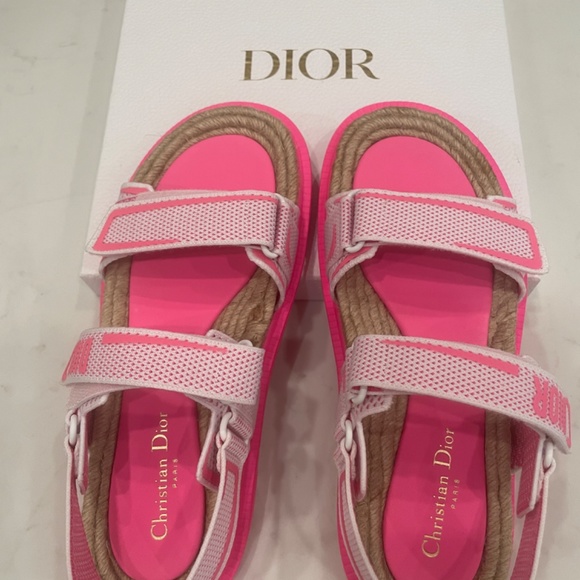 Technical Mesh Rubber Dioract Sandals 42 Fuchsia White - Picture 4 of 5